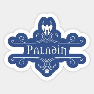 Paladin D&D class with embellishment Sticker